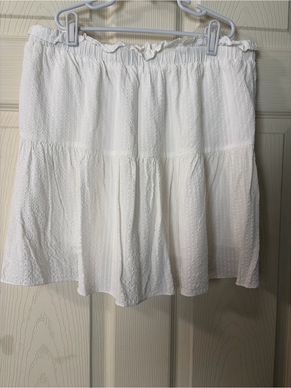 Altar'd State White Tiered Skirt